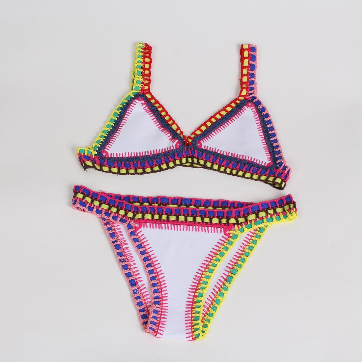 New Style Swimsuit Ladies Knitted Sexy Split Bikini