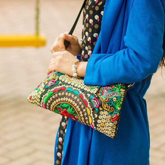 Ethnic Embroidery Bag Women'S Bag National Bag