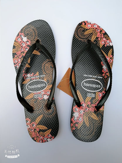 Flip-Flops Women'S Slippers Flat-Bottom Holiday Beach Shoes Seaside Anti-Skid Sandals