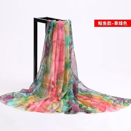 24 Color Printed Shawl Seaside Sunscreen Beach Towel Scarves
