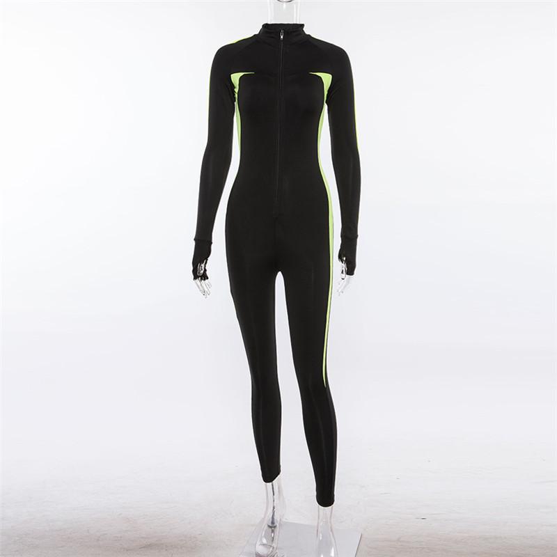 Fashion Color-Block Yoga Suits