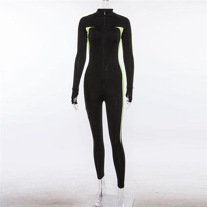 Fashion Color-Block Yoga Suits