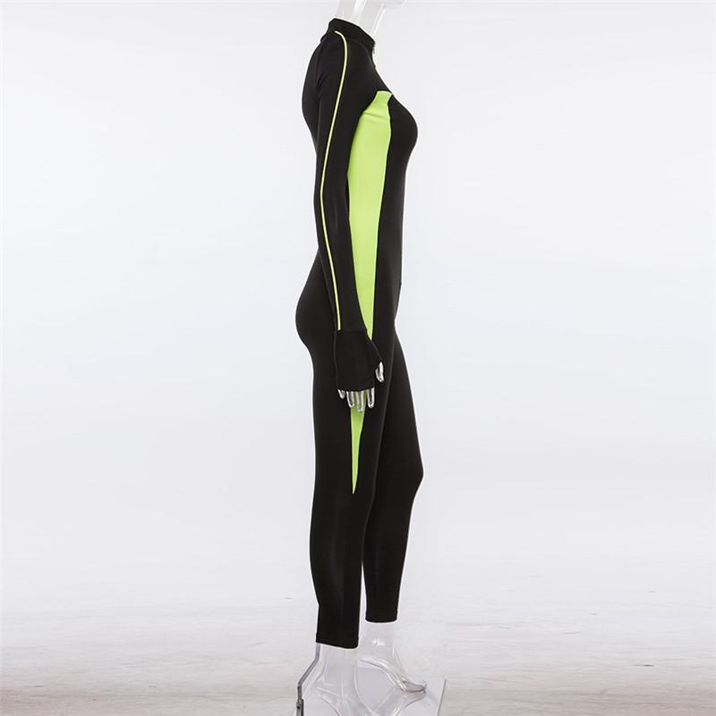 Fashion Color-Block Yoga Suits