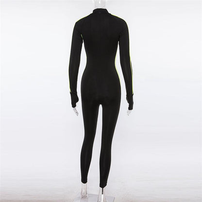 Fashion Color-Block Yoga Suits
