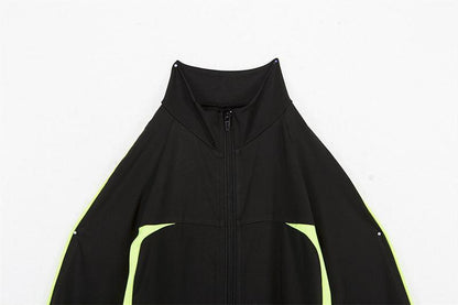Fashion Color-Block Yoga Suits