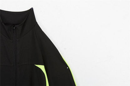 Fashion Color-Block Yoga Suits