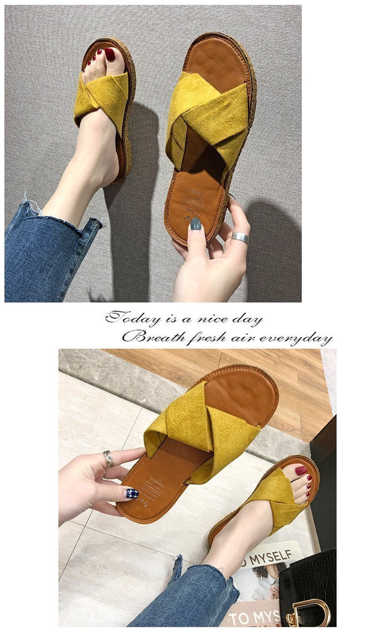 Ins Beach Flat Shoes Sandals And Slippers