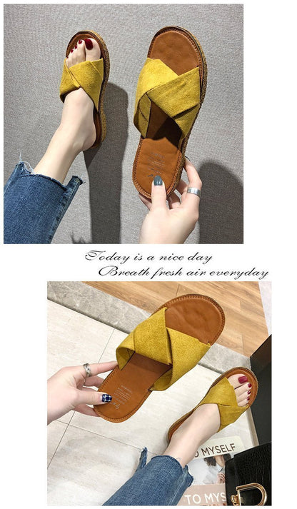 Ins Beach Flat Shoes Sandals And Slippers