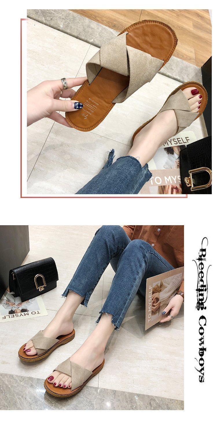 Ins Beach Flat Shoes Sandals And Slippers