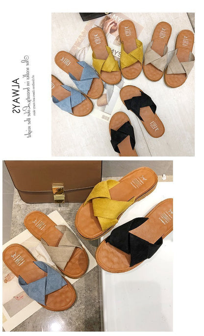Ins Beach Flat Shoes Sandals And Slippers