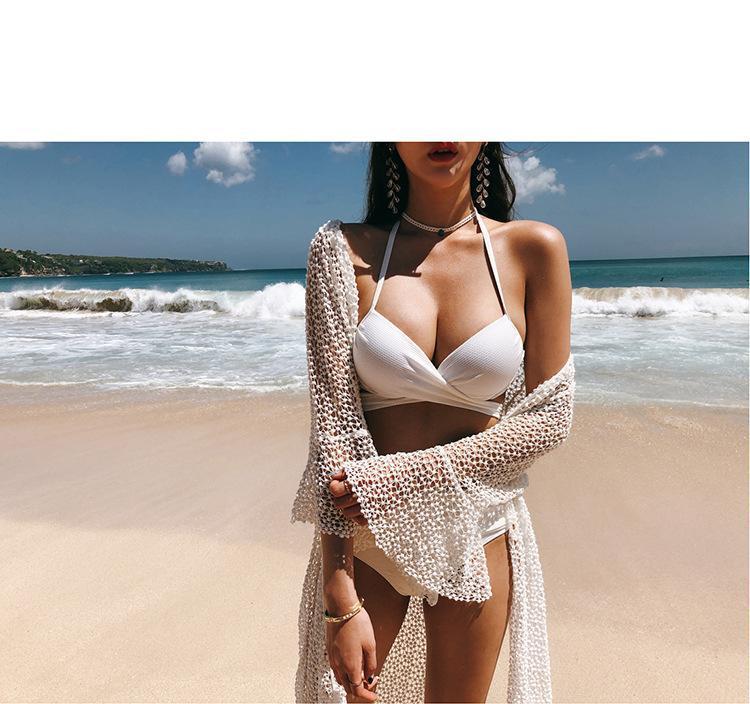 Bikini Two-Piece Gathered Sexy Braised Cross Straps Split Swimsuit