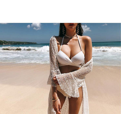 Bikini Two-Piece Gathered Sexy Braised Cross Straps Split Swimsuit
