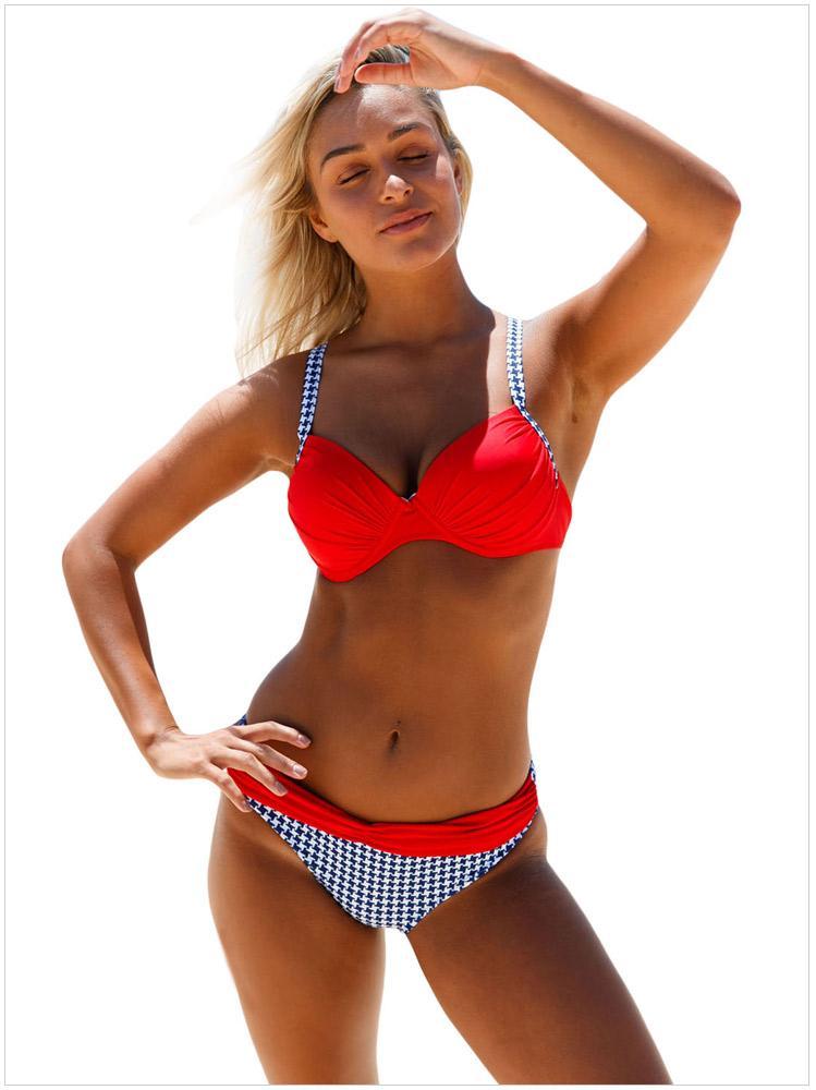 Sexy Bikini Print Sling Women'S Swimsuit Split Two-Piece Set