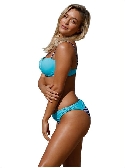 Sexy Bikini Print Sling Women'S Swimsuit Split Two-Piece Set