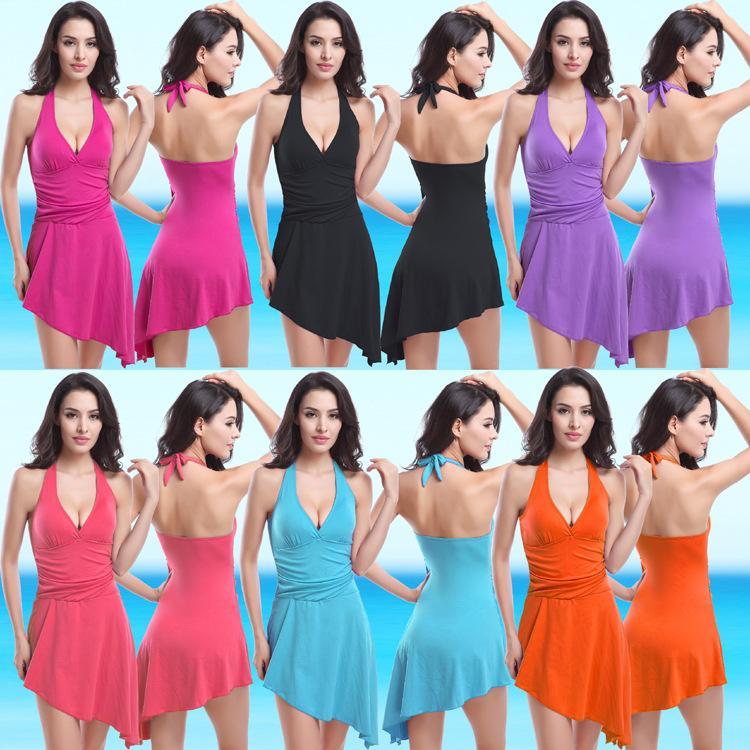 Beach Skirt Swimsuit Two-In-One Swimsuit