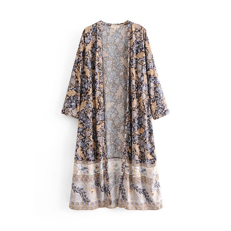 Printed Bohemia Sun-Protected Beach Cover-Ups