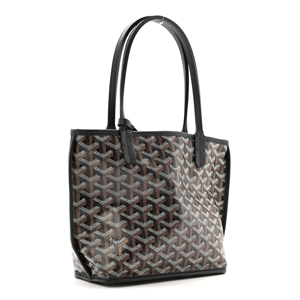 Goyardine Reversible Mini Anjou Black