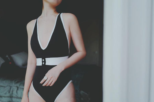 Ins Stitched Siamese Sexy Bikini
