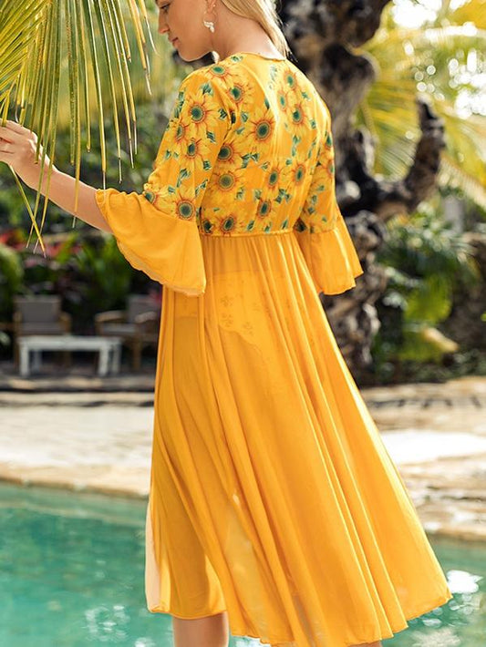 Women'S Loose Sun Covered Long Blouse