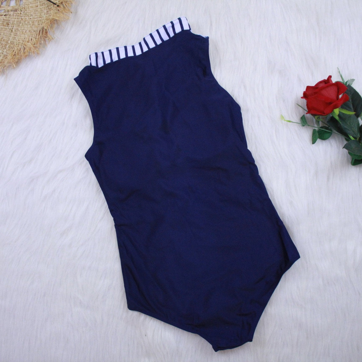 Sexy One Piece Backless Sunscreen Swimsuit