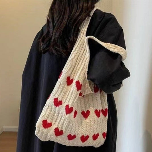 Crochet Tote Bag Small Fresh Simple Fashion Knitted Bag