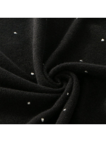 Sscarvii - Polka Dots Tassel Winter Scarf
