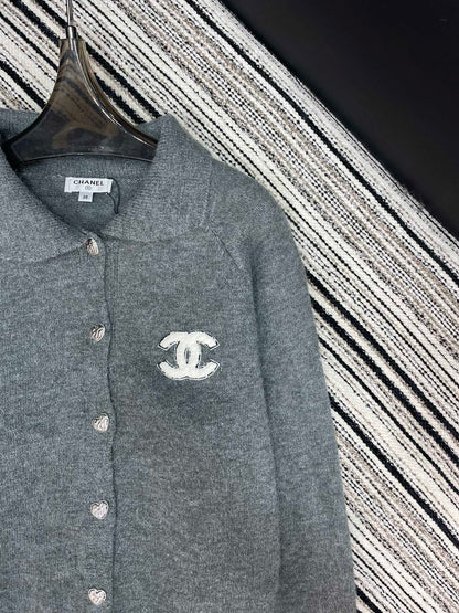 Chanel 2025 Knitted Cardigan Wool Cashmere 730266