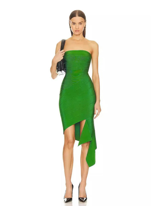 Hazel Midi Dress In Green