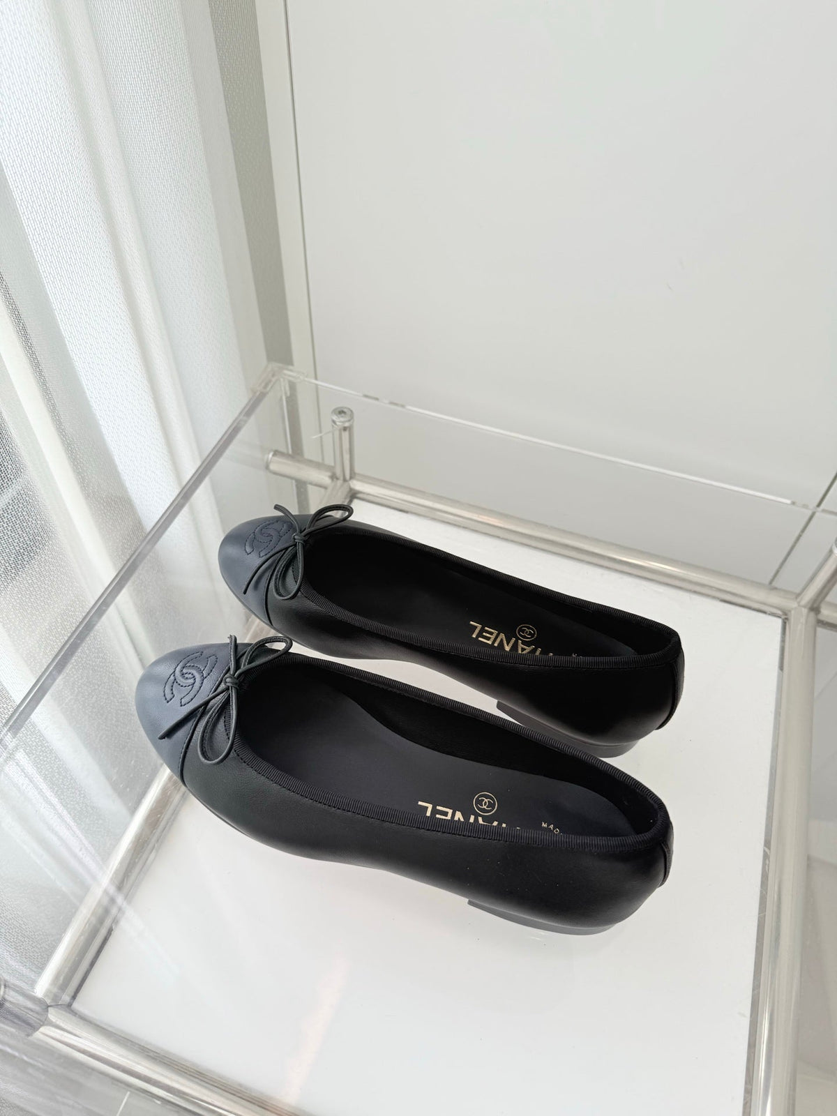 ballet flats black lambskin 566817