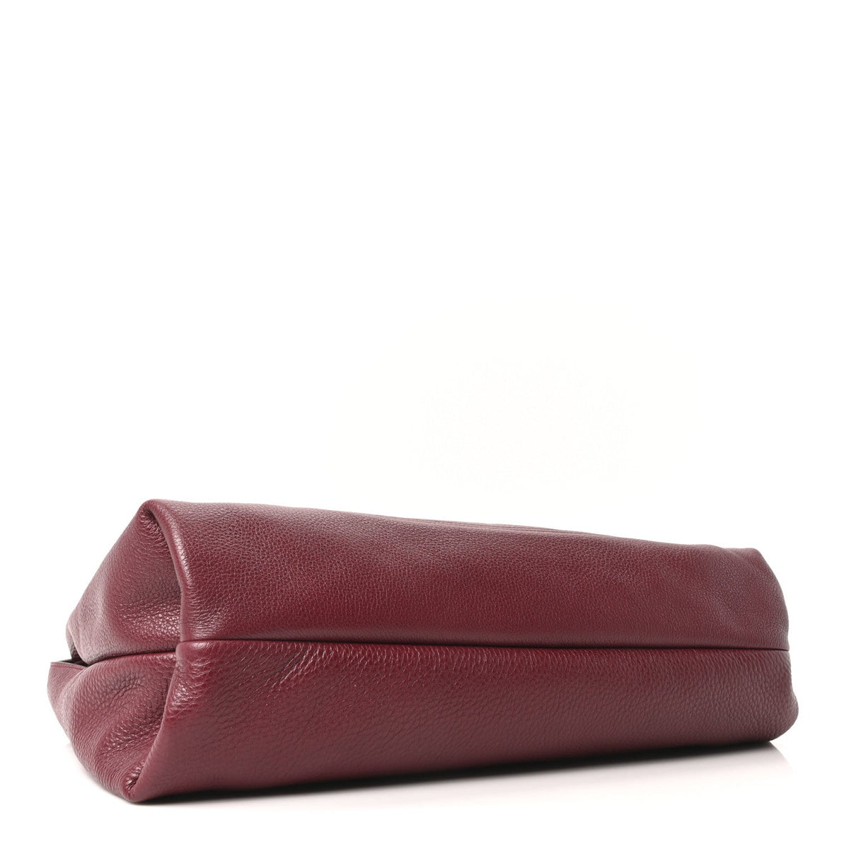 Grained Calfskin Softbit Maxi Shoulder Bag Rosso Ancora Red
