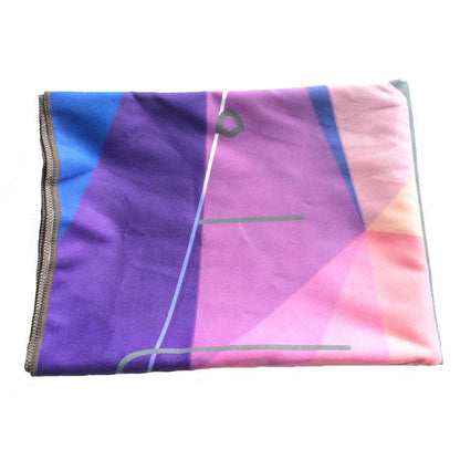Yoga Position Line Towel Anti-Slip Suede Fitness Towel Thickened Sweat-Absorbent Beginner Machine Wash Portable Yoga Mat