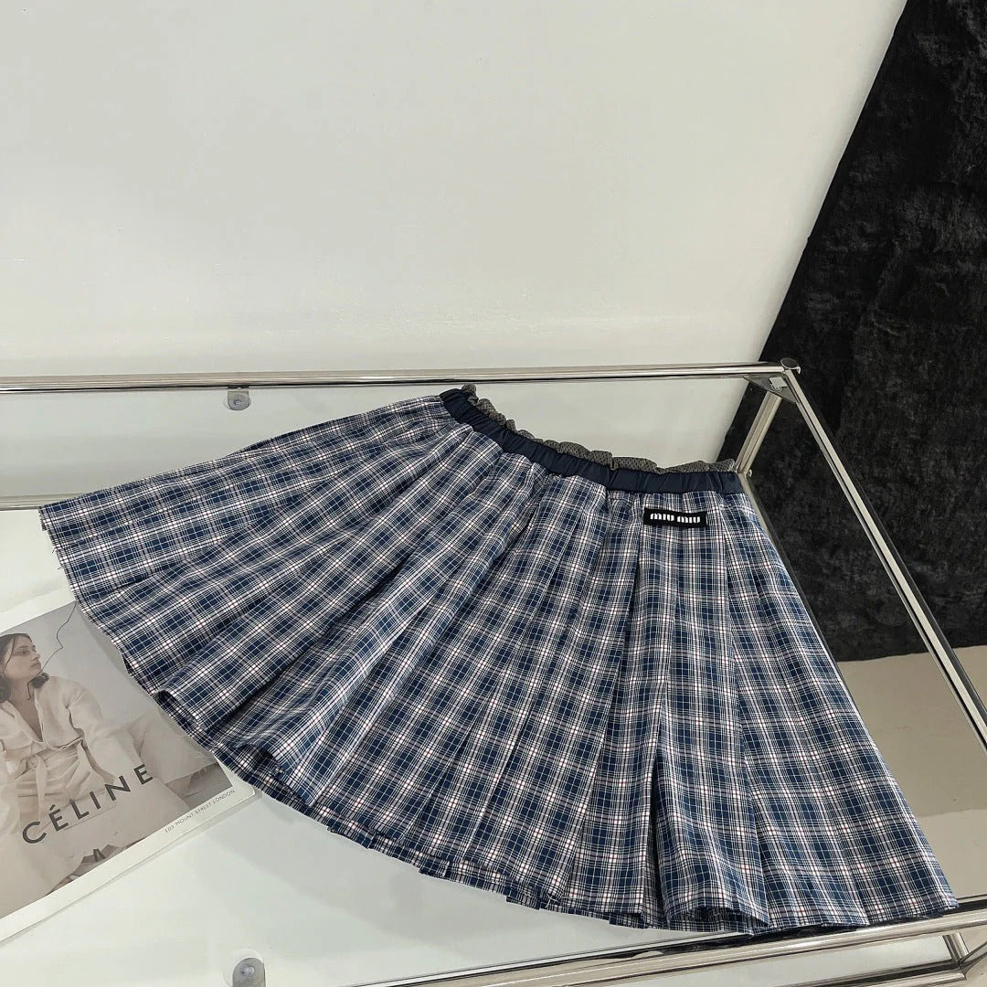 MIU SET PREPPY CHECKED BLAZER 265846
