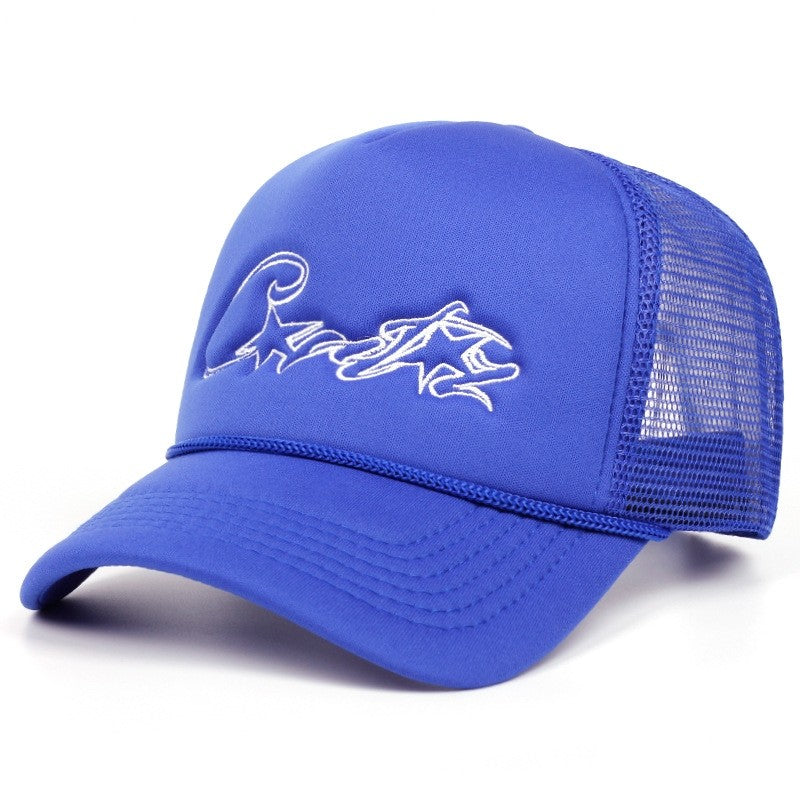 Matching Couple Embroidered Mesh Baseball Cap Breathable Sun Hat