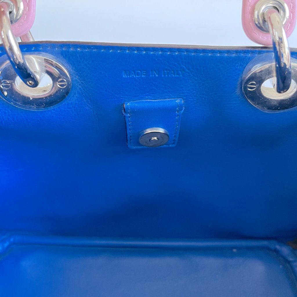 Dior Pink Leather Mini Diorissimo Tote