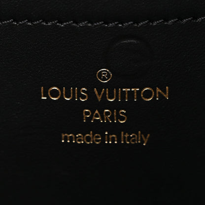 Calfskin Monogram Embossed Utility Crossbody Black