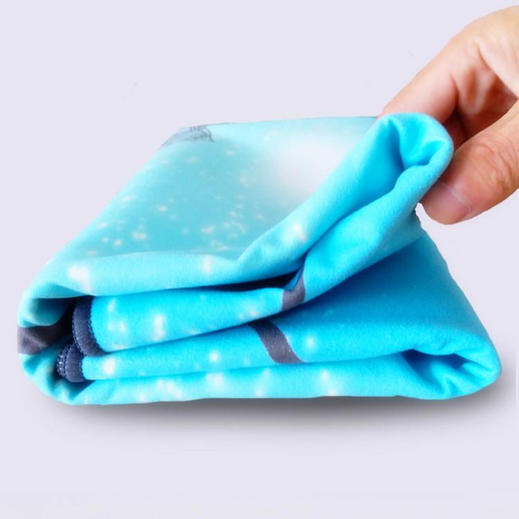 Yoga Position Line Towel Anti-Slip Suede Fitness Towel Thickened Sweat-Absorbent Beginner Machine Wash Portable Yoga Mat