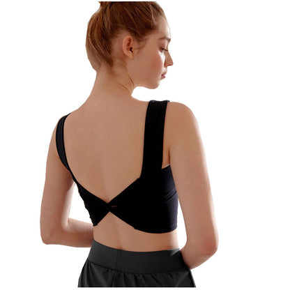 Solid Color Yoga Sports Vest Female Beauty Back Wrapped Chest Shock-Proof Quick Dry Sling Pula Raised Bulletbar