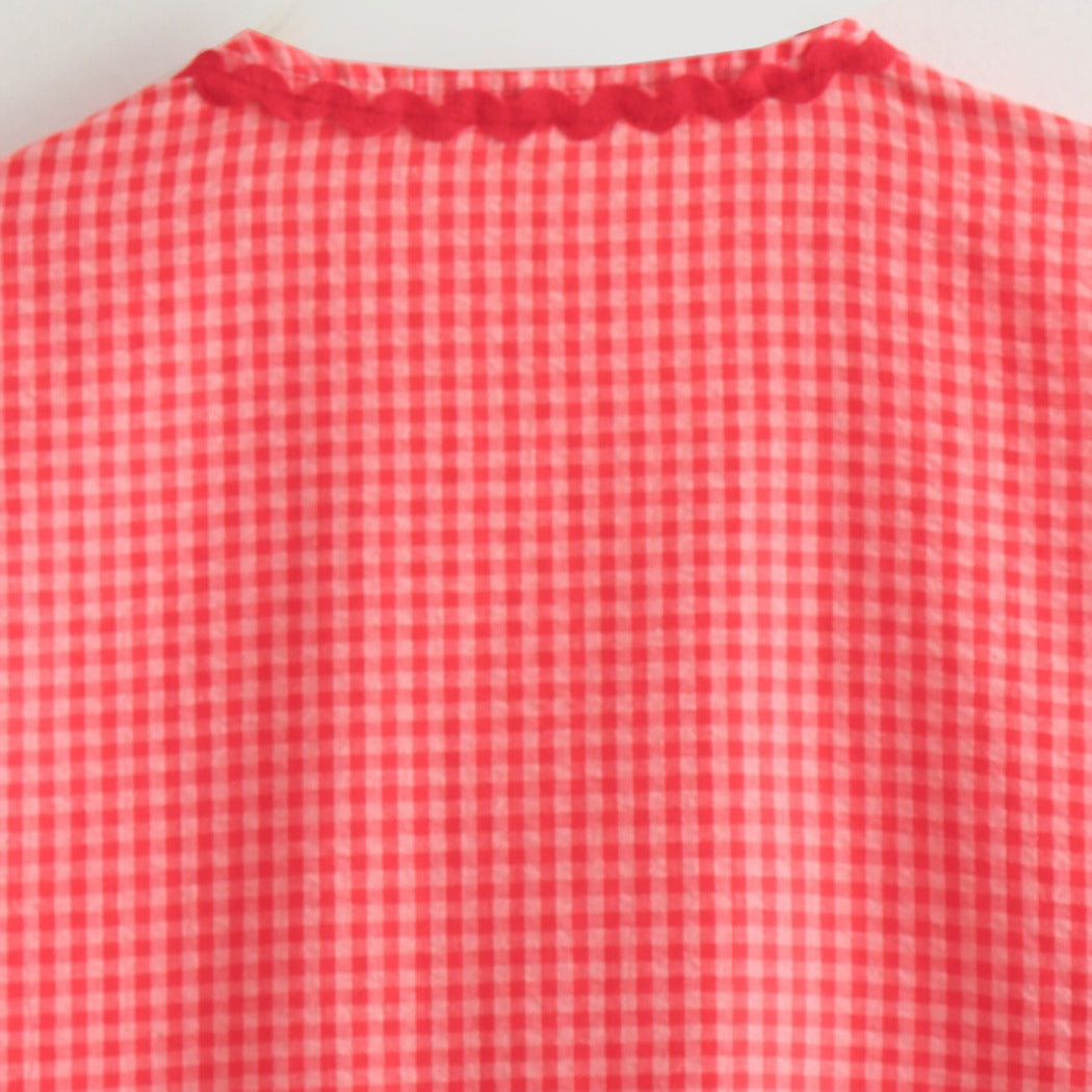 Crosa - Oversized Checkered Love Cardigan - Breezy Summer Cover-Up