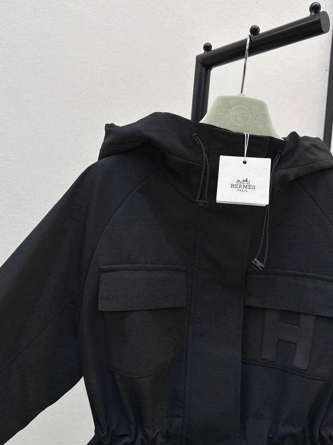 HERMES 25S HOODED TRENCH COAT 326