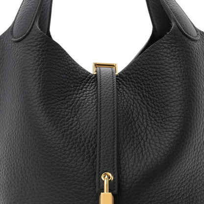 Taurillon Clemence Picotin Lock 22 MM Black