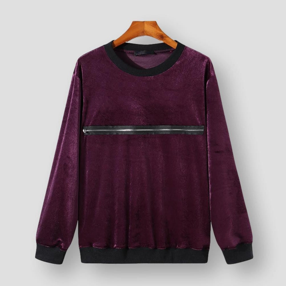Sky Madrid Jefferson Velvet Sweater