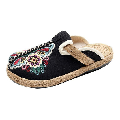 Creative Ethnic Trend Cloth Shoes Women'S Ancient Embroidered Women'S Shoes Hand-Woven Shoes Spread The Supply Explosions