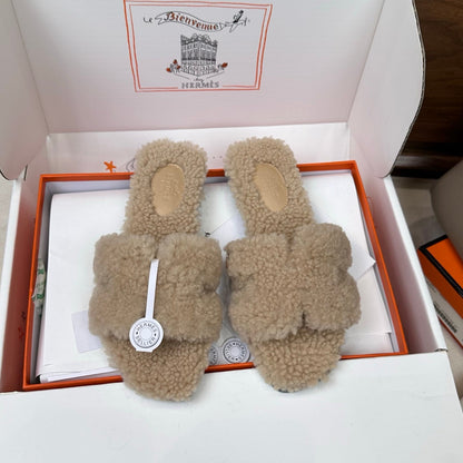 HM Oran Sandal Beige Wool 598202