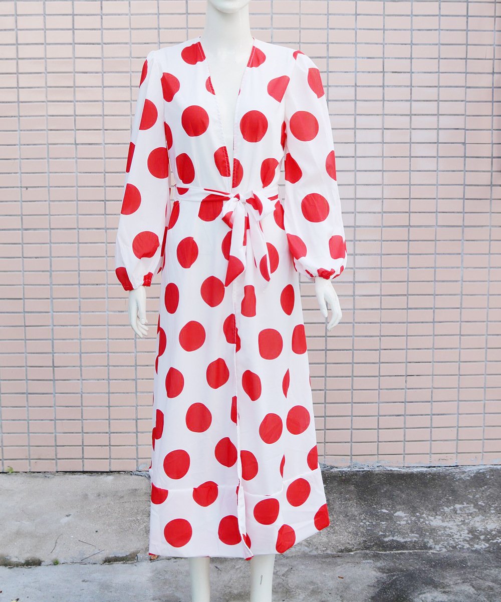New Wave Point Chiffon Beach Holiday Dress