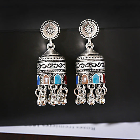 New Tibetan Personality Tassel Earrings Retro National Temperament Earrings