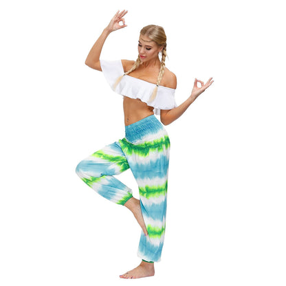 Summer Bohemian Sports Fitness Yoga Pants-1