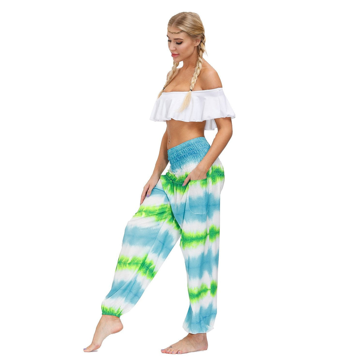 Summer Bohemian Sports Fitness Yoga Pants-1