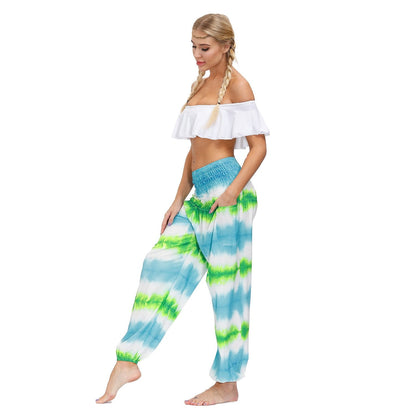Summer Bohemian Sports Fitness Yoga Pants-1