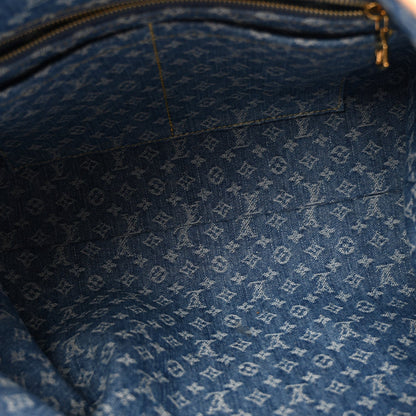 Monogram Denim CarryAll MM Blue