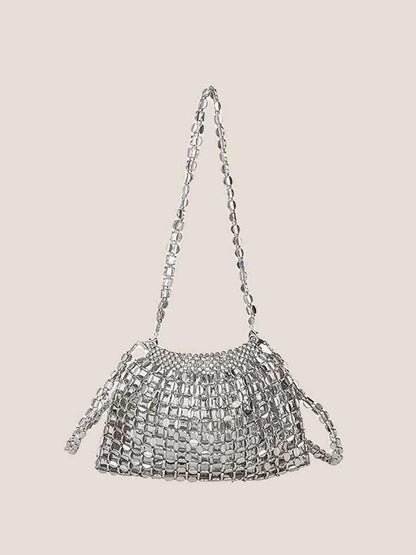 Alessandra Hollow Beaded Shoulder Bag